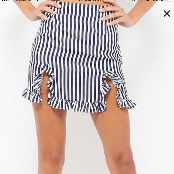 ✨🌀Striped Ruffle Skirt🌀✨ - Picture 3 of 3